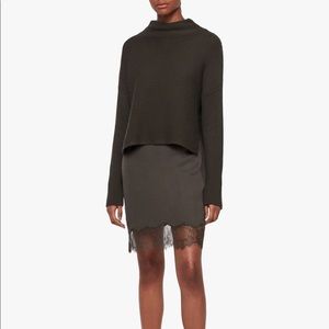 All Saints Eloise funnel neck dress